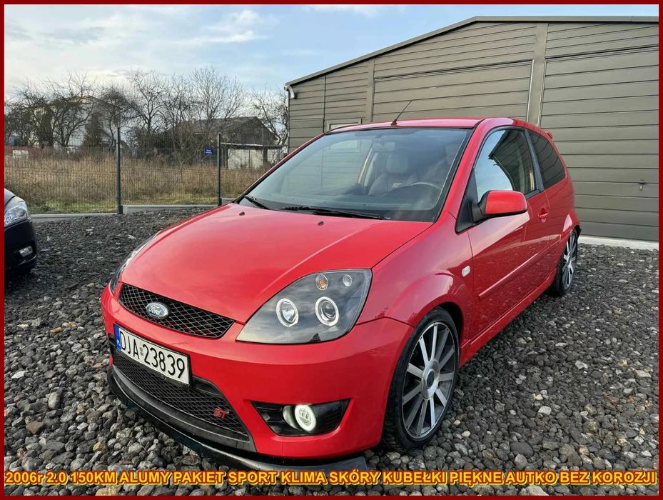 Ford Fiesta 2006r 2.0 150KM ST Klima Kubełki Skóry Pakiet Sport Bez Korozji Okazja