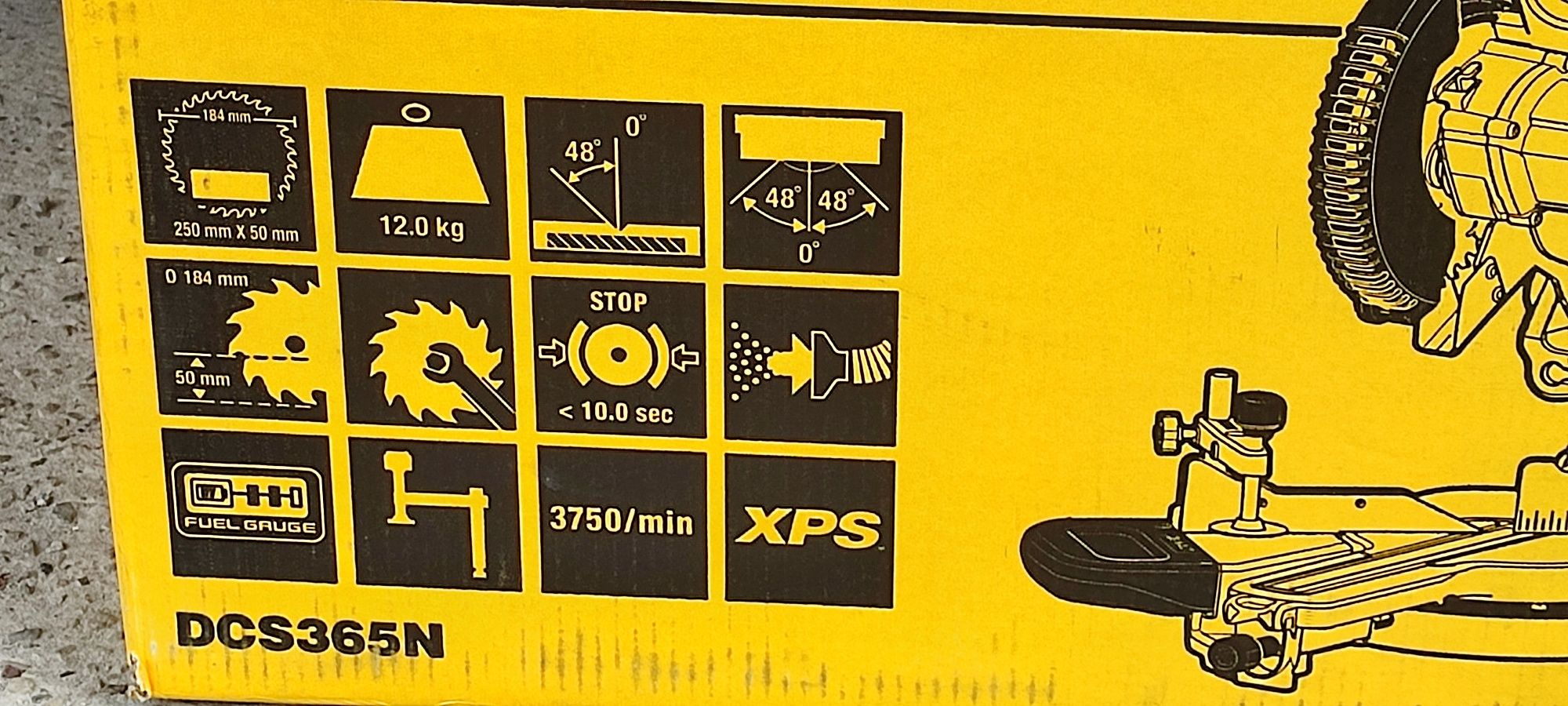 Торцовка DEWALT DCS 365 N ОРИГІНАЛ з Англії