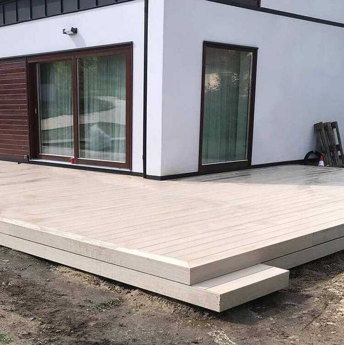 DESKA TARASOWA Premium Liderwood |  PRÓBKA | Ecru / Dąb Jasny