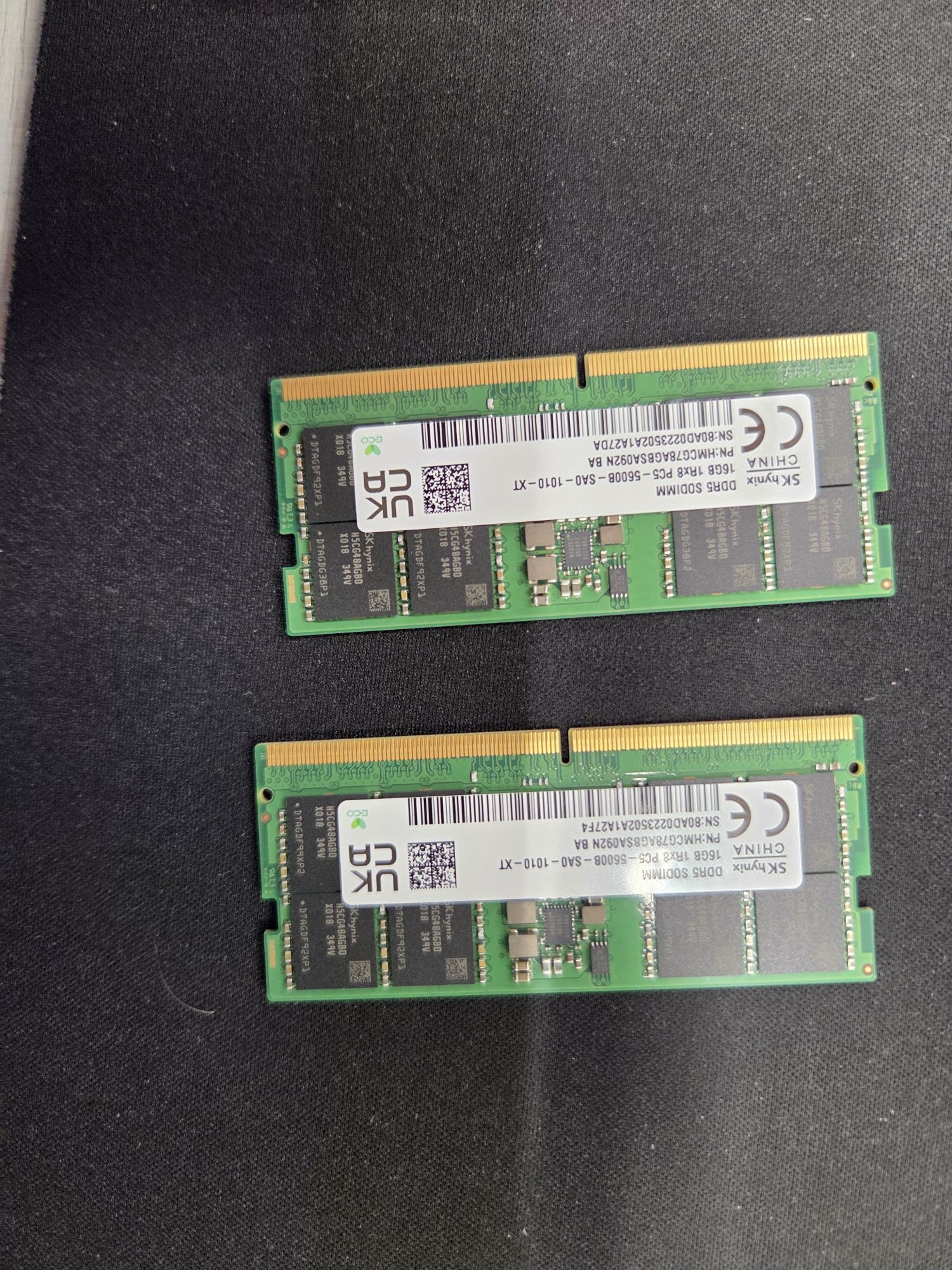Оперативна пам'ять SK hynix SODIMM DDR5 16GBх2 5600MHz HMCG78AGBSA092N