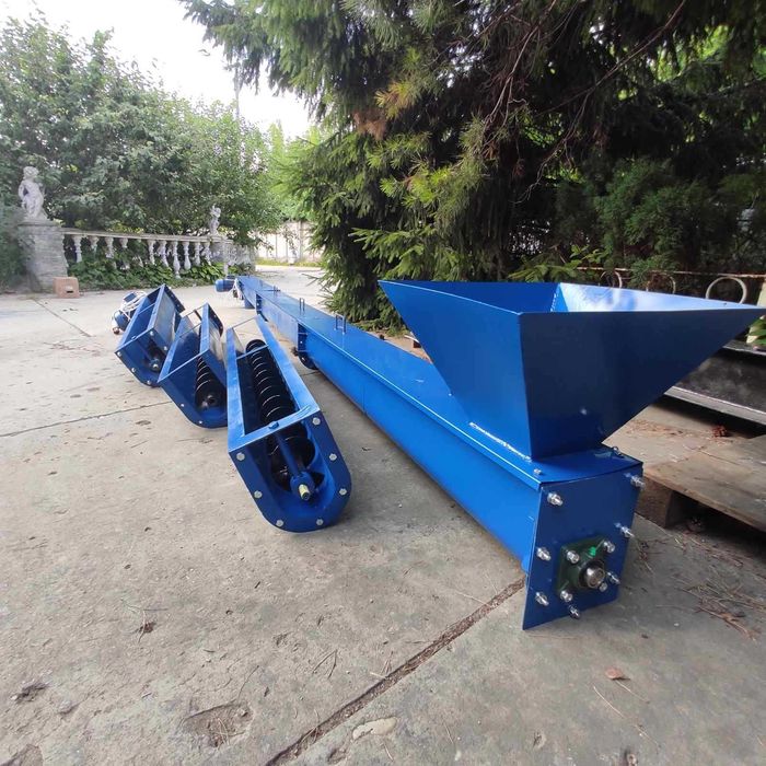 Шнек в жолобі для тирси, пелет, макухи, погрузчик шнековий в лотку