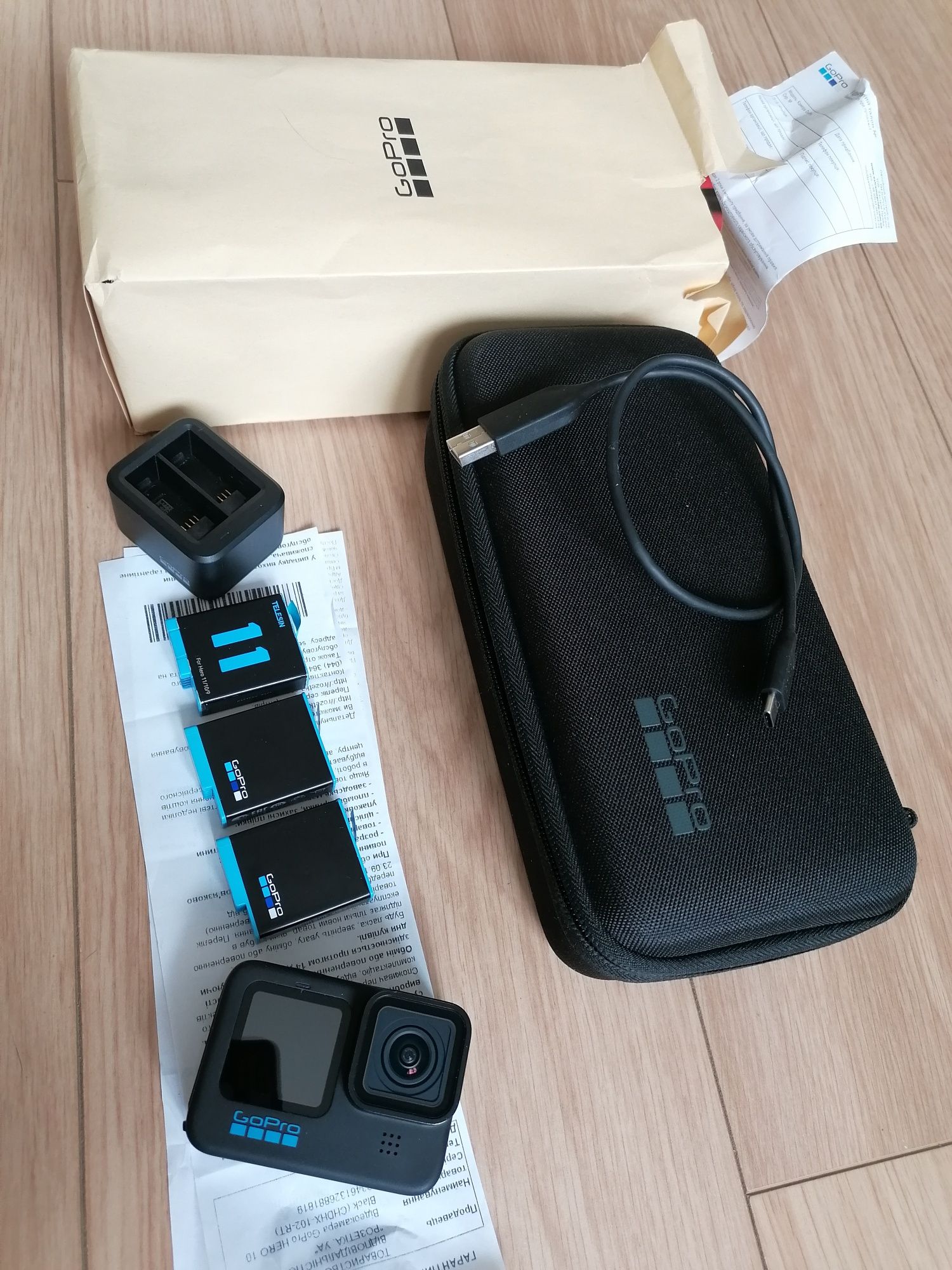 GoPro HERO 10 Black На Гарантии + Зарядная Станция и Батарейки!!!