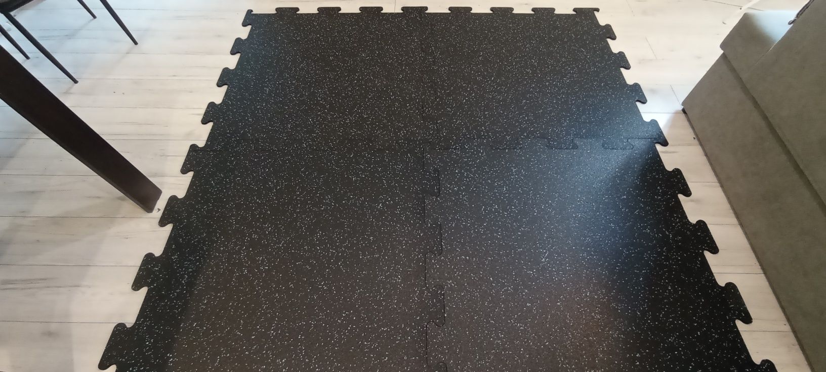 Mata gumowa podłoga puzzle 9 mm,  18 m2