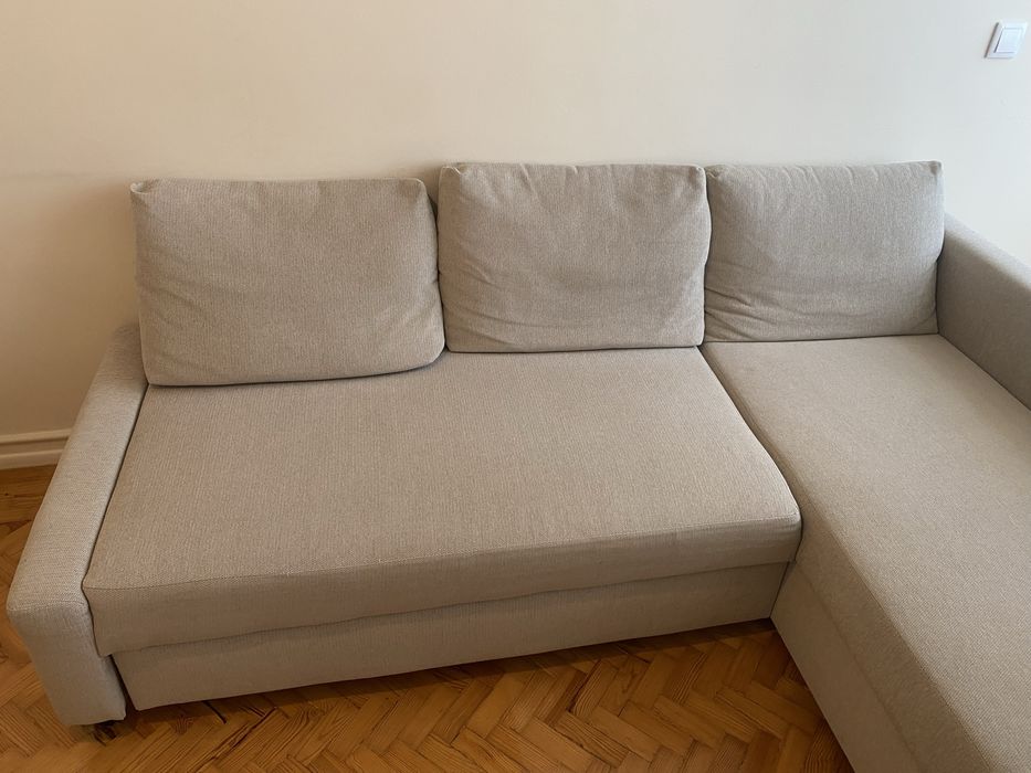 Sofá-cama com chaise longue