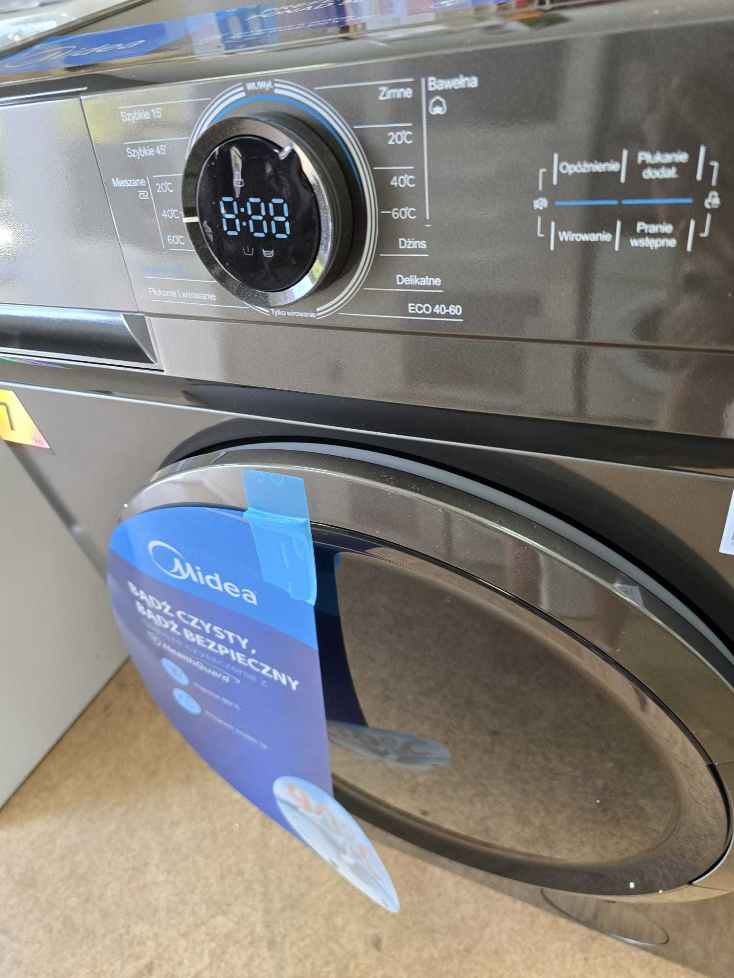 OUTLET nowa Midea Pralka Slim MF100W70/T 7 kg srebrna gwar 2 lata V1 &