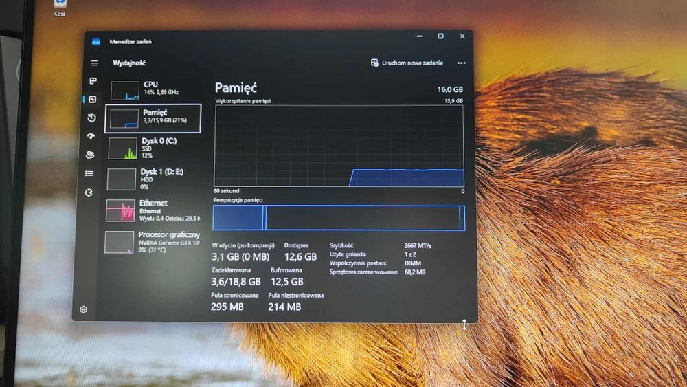 Komputer Gamingowy Ryzen 5/GTX 1050ti