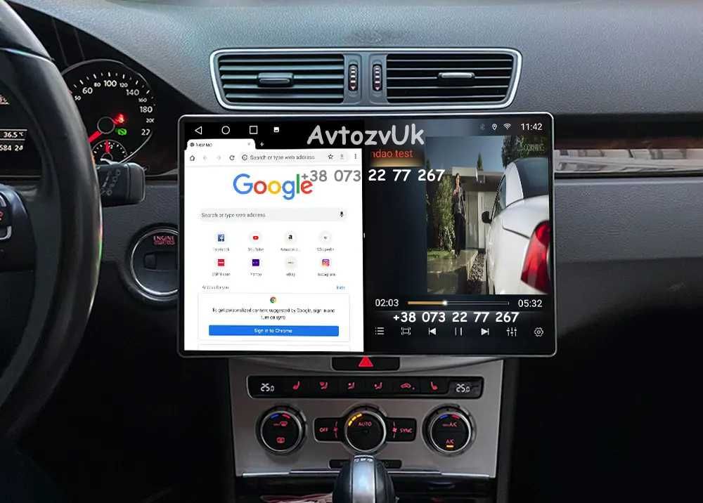 Магнитола PASSAT Volkswagen VW CC B6 B7 2 дин Пасат CarPlay Android 14