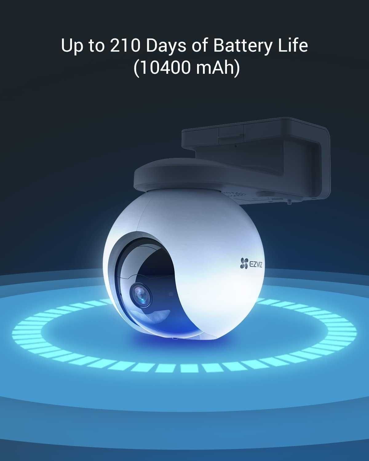 Bezprzewodowa zewnętrzna kamera ezviz CB8 KIT 2K  WiFi, słoneczna