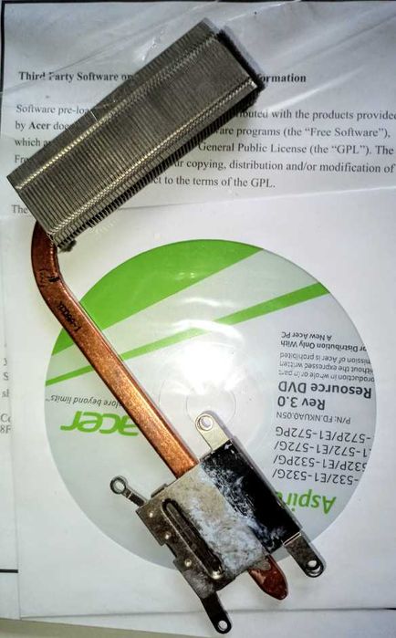 Охлаждение Acer aspire e1 ноутбук