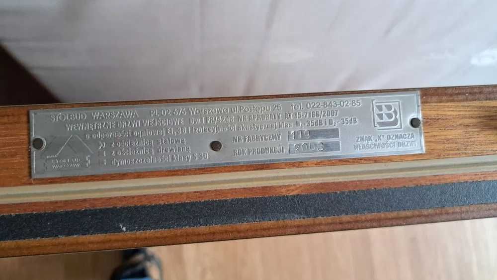 Drzwi hotelowe z futryna dzwiekoszczelne ocieplane na karte 15szt