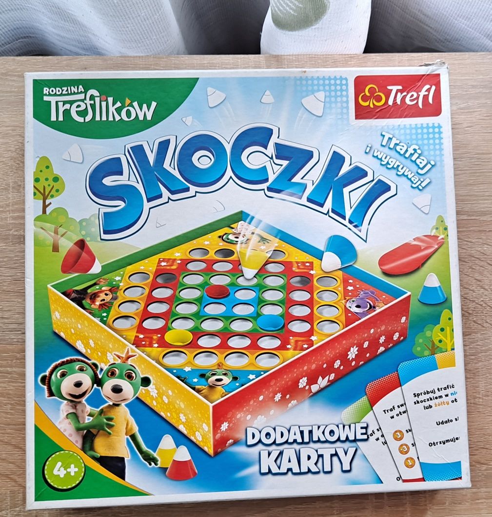 Gra skoczki Rodzina Treflików Trefl Gra zręcznościowa karty