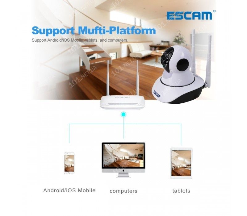 IP камера відеоспостереження WiFi ESCAM G02