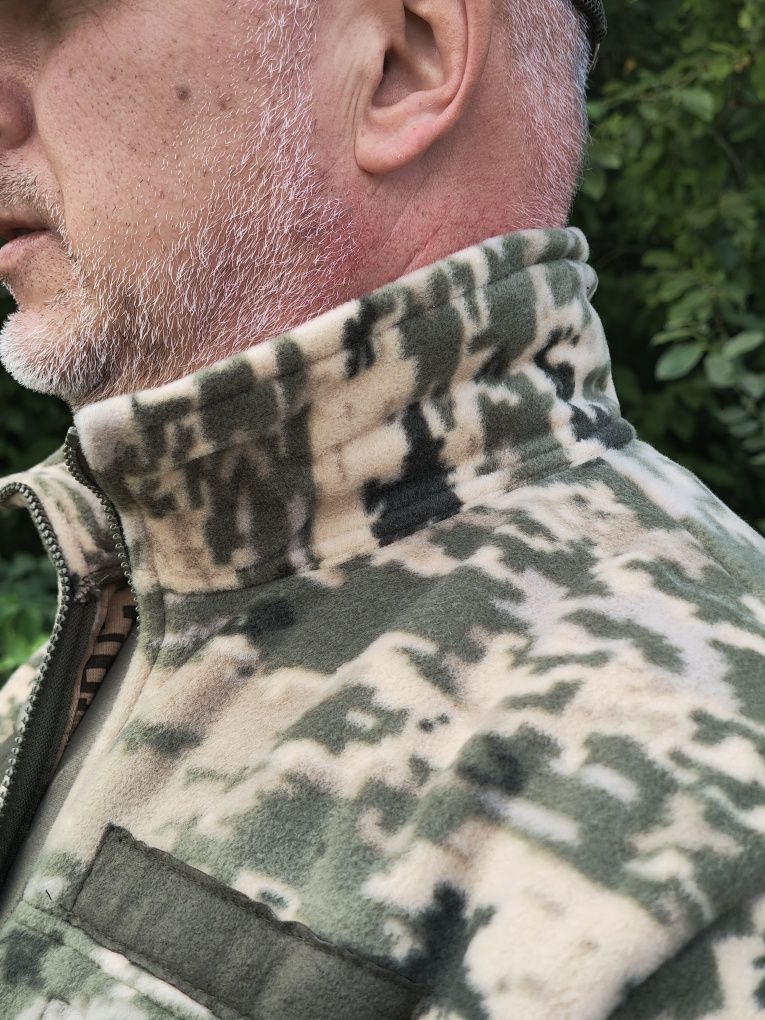 Кофта Фліс тактич піксель 300 г/м2, 5 карманів