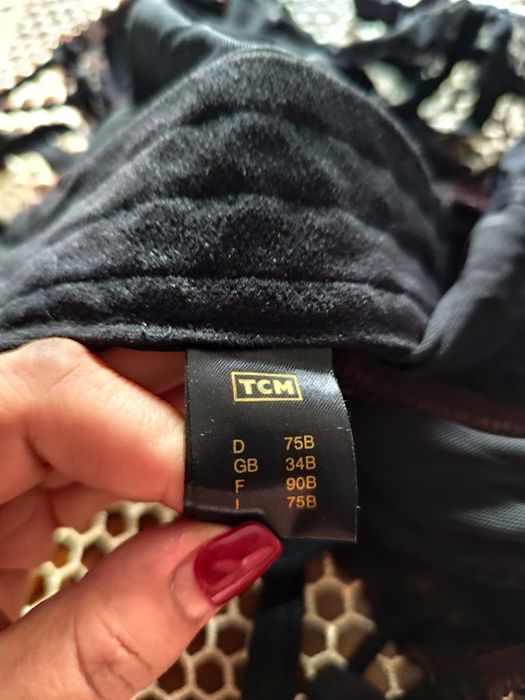 Haftowany top gorsetowy z paskami do pończoch na regulowane ramiączka