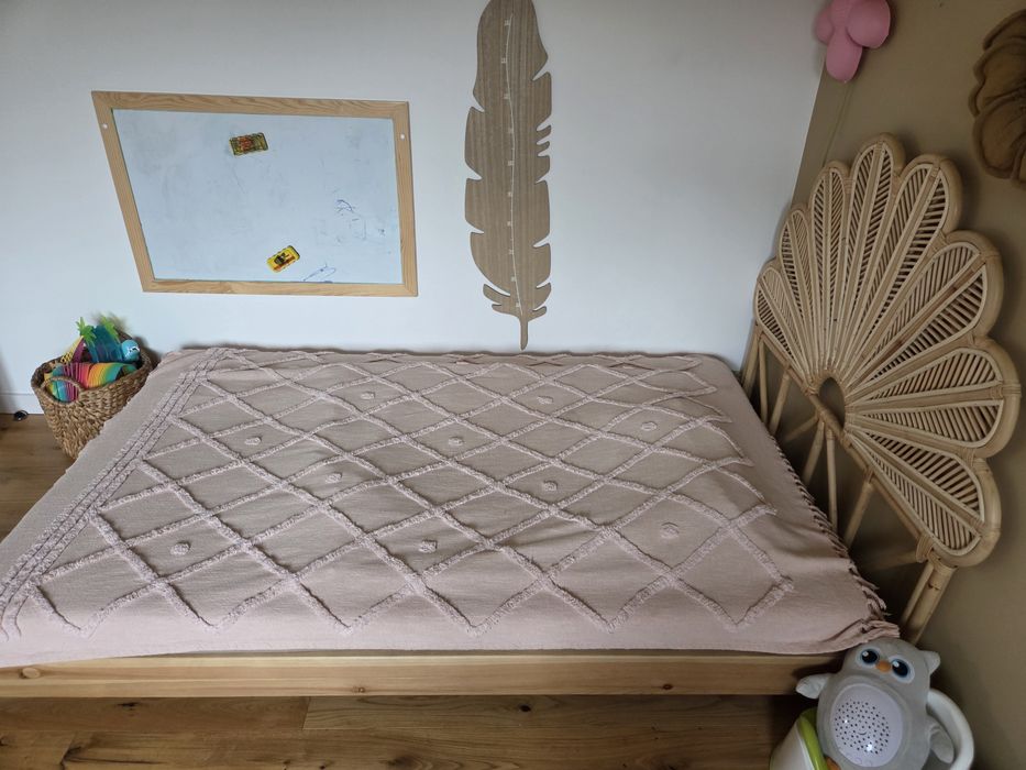 Łóżko boho 120x200 materac zagłówek boho stelaż Bielsko- Biała
