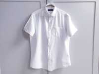 Biała koszula męska lniana Dressmann M