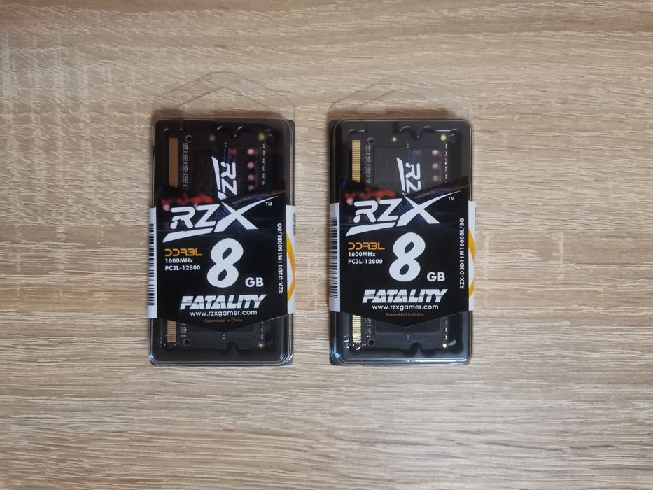 16Gb DDR3L [kit 2x8] RZX Fatality оперативная память для ноутбука