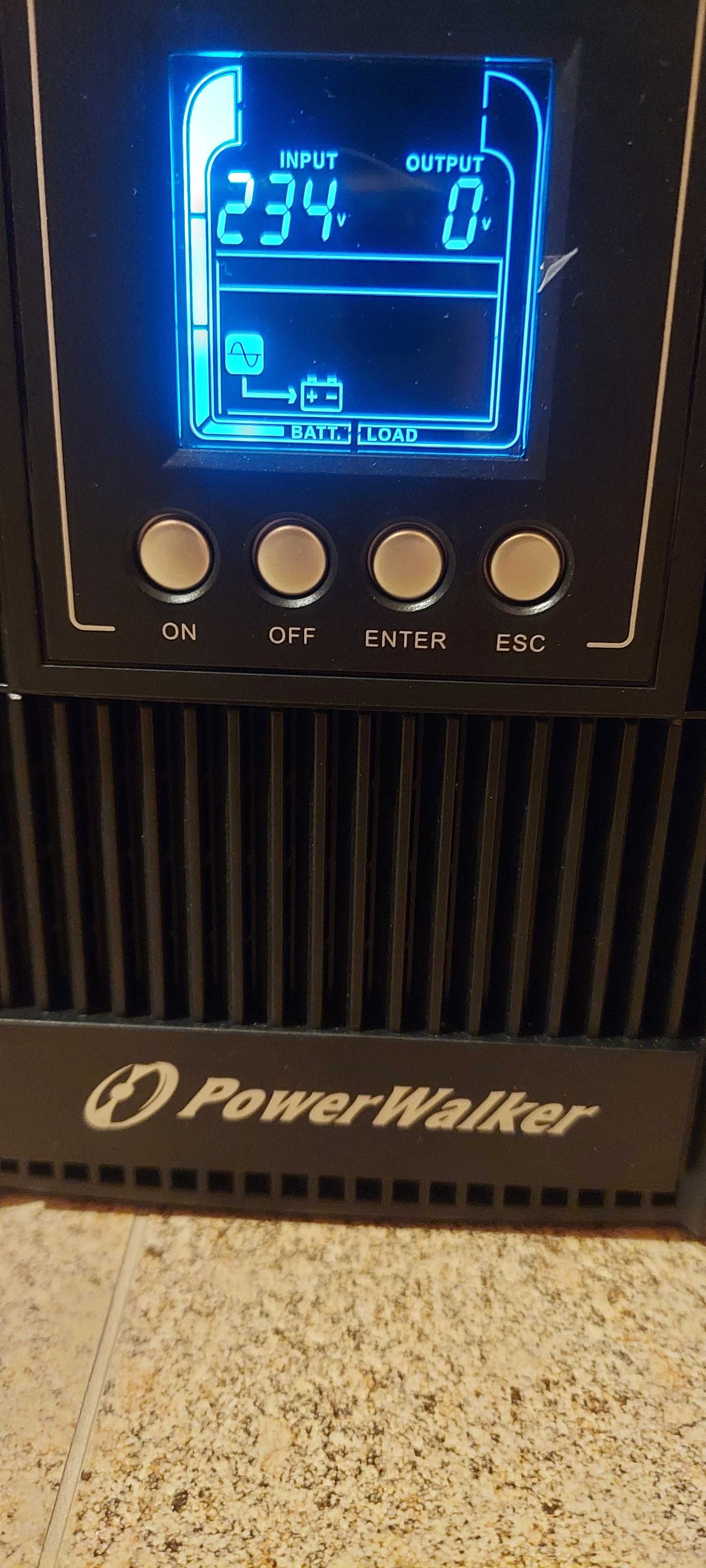 UPS zasilacz awaryjny PowerWalker VFI 1000 AT FR [online, do agregatu]