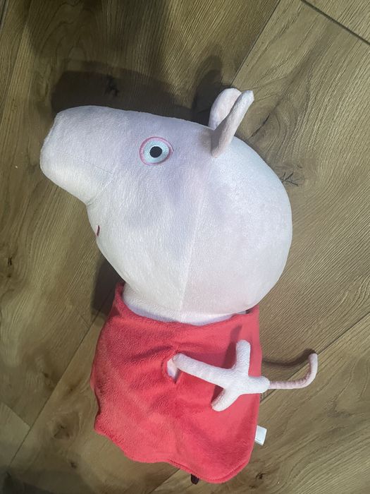 Peppa Pig maskotka 40 świnka mówi liczy po ang super zabawka jak nowa