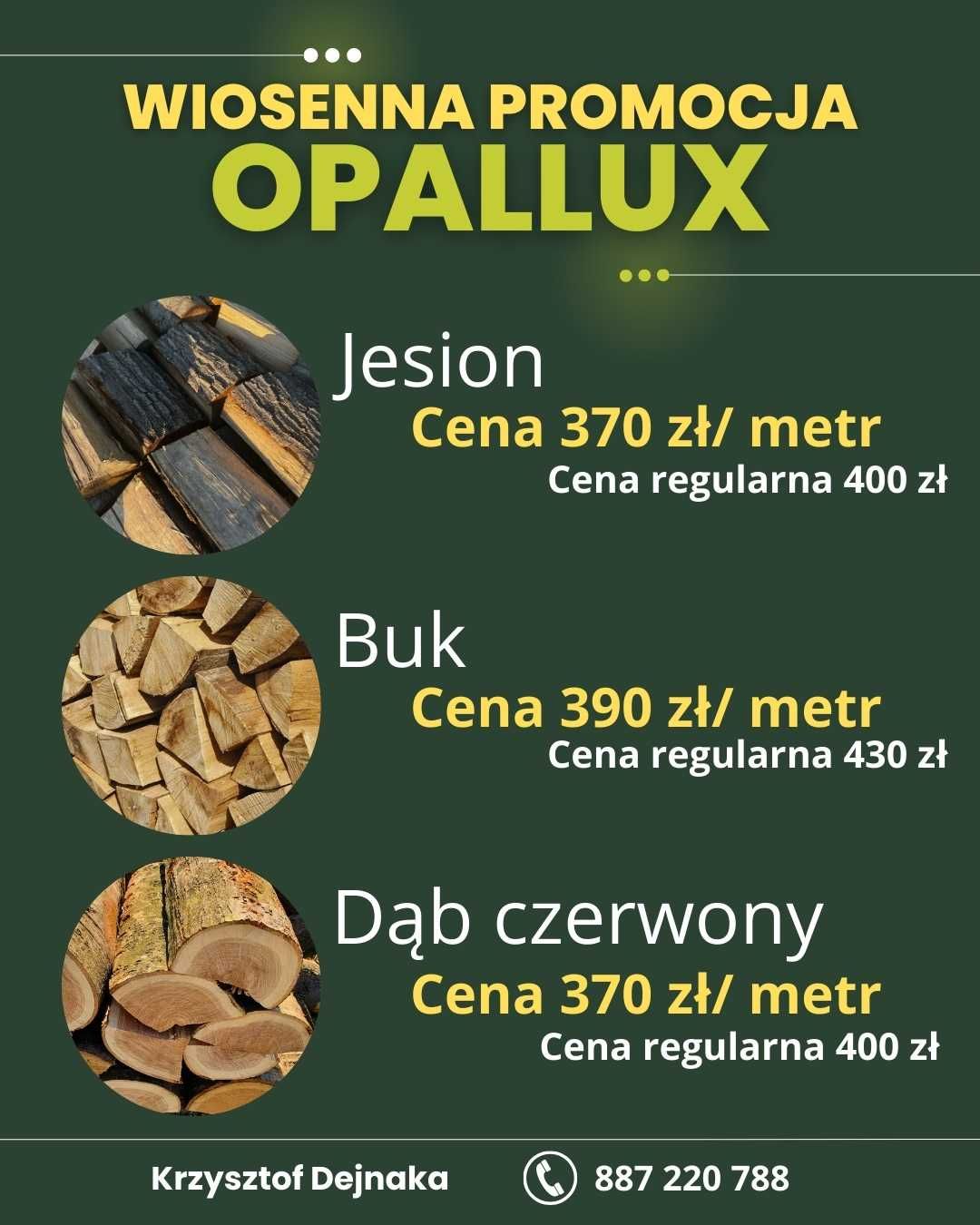 Drewno Kominkowe, Wiosenna Promocja w Opallux!