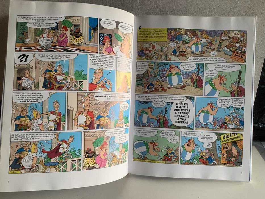 Livros em capa dura Astérix + Verbo!