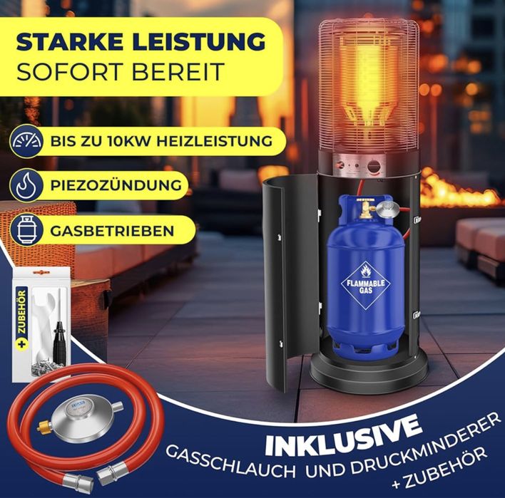 Kesser grzejnik gazowy na taras 10 kw