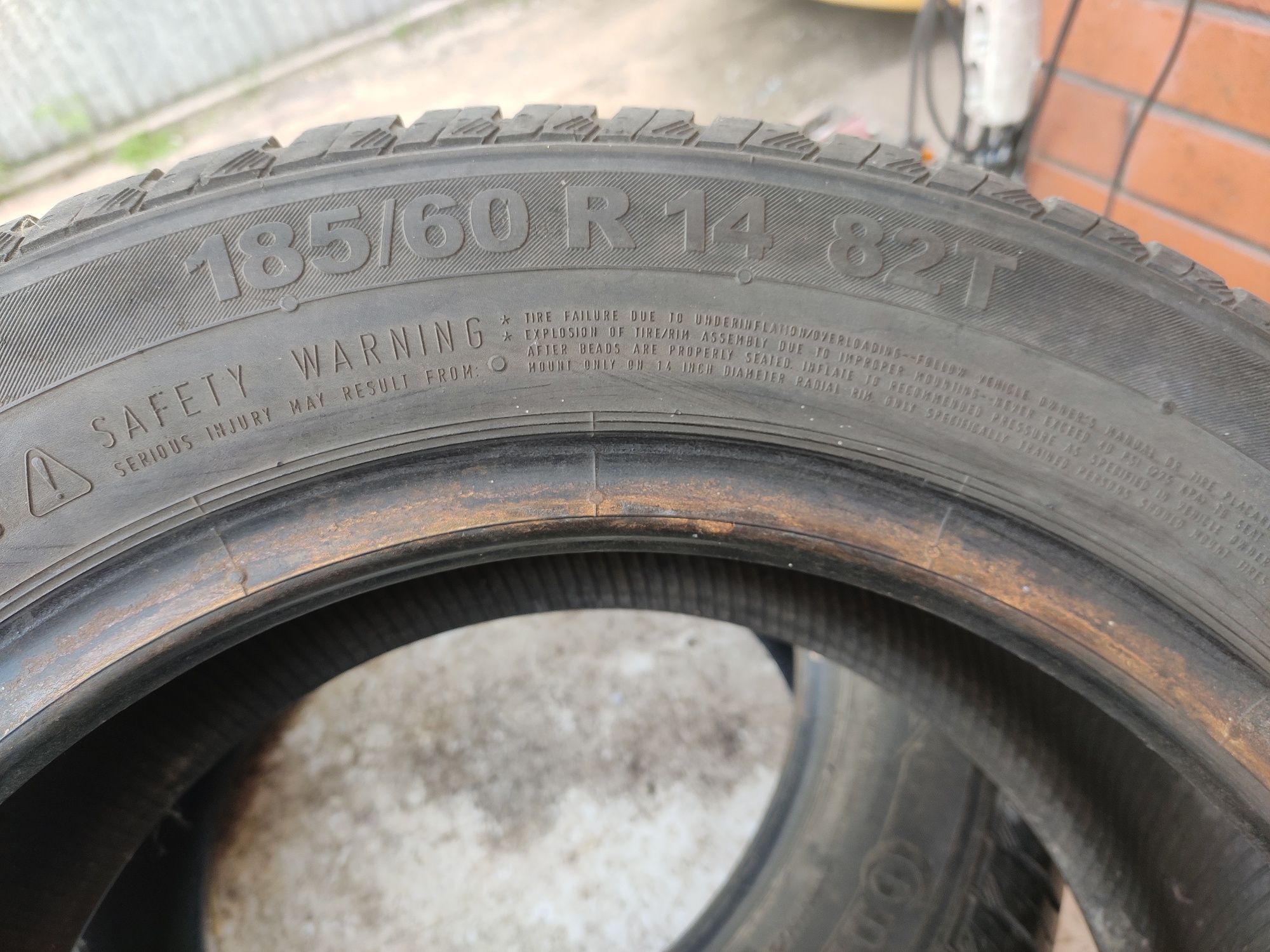 Резина летняя б/у континенталь 185/60 R14