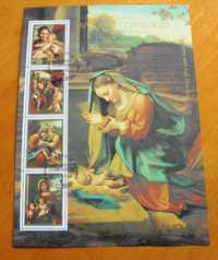 Bloczek znaczki malarstwo Antonio Correggio