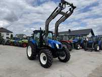 New Holland t6010, 12r z ładowaczem nowe opony brutto
