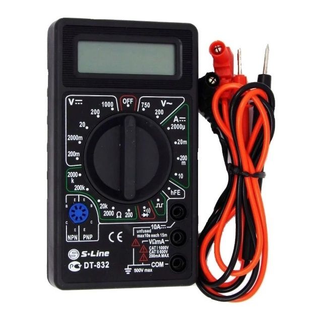 Мультиметр цифровий тестер Digital DT-832 зі звуковим дзвінком, тестер