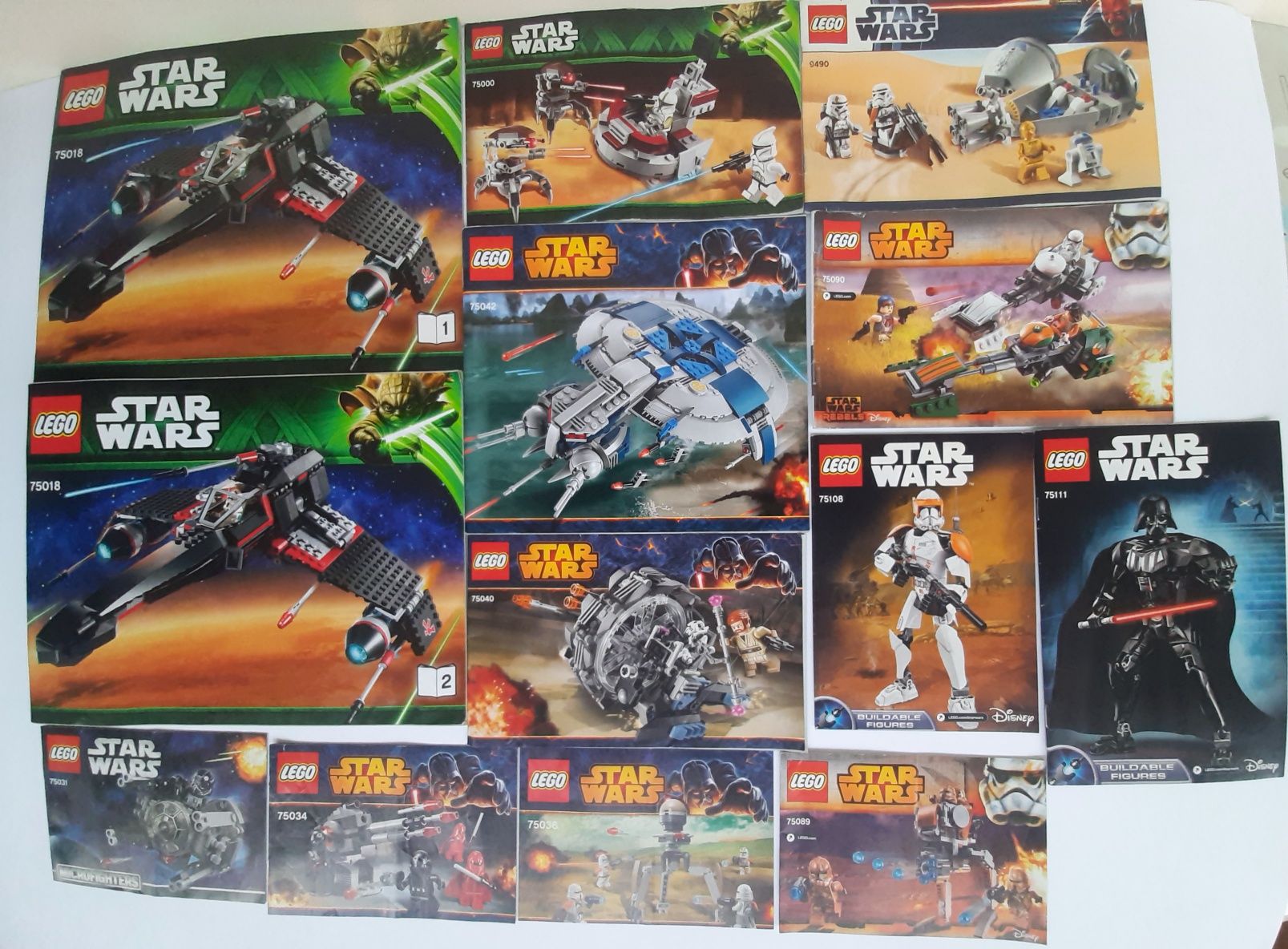 Лише інструкції Лего Стар Ворз Lego Star Wars 75018,75042,75089 та ін.