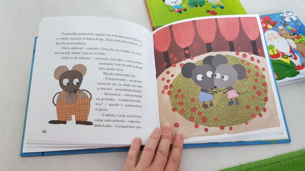 Książki dla dzieci 4 sztuk puzzle opowiastki dla małych uszu