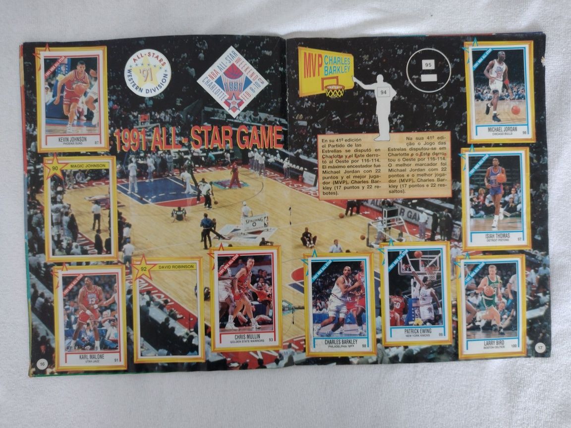 Vendo caderneta de coleção Basketball 91/92