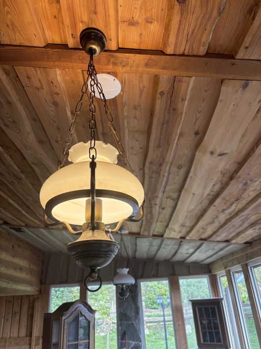 Metalowa lampa retro