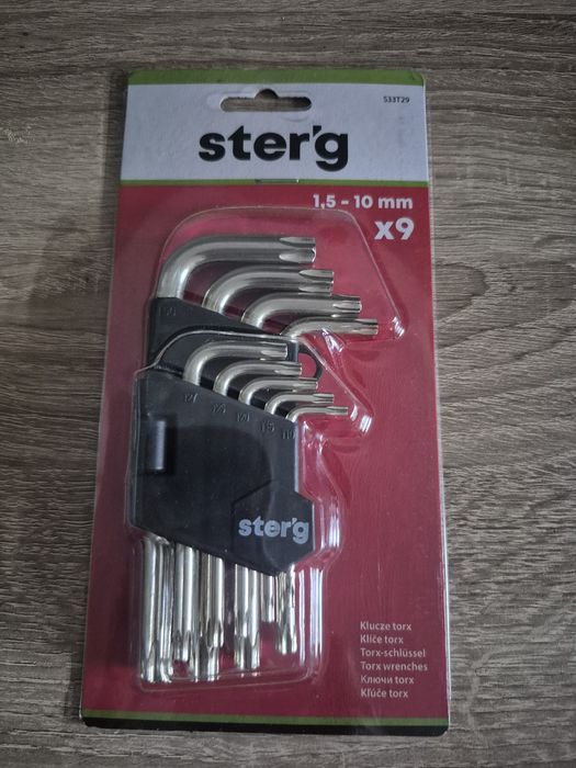 Klucze imbusowe wydłużone kulista końcówks1,5mm - 10mm 9