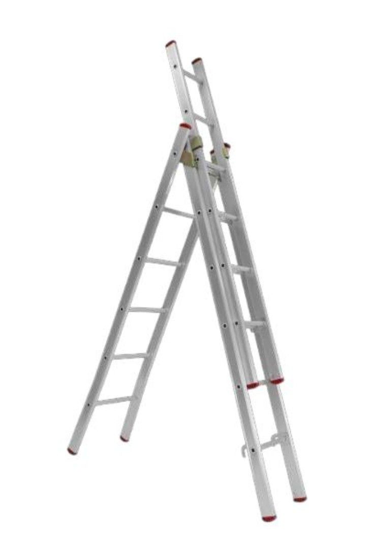 Escada tripla3+3+3 degraus redondo( Entrega em todo País )
