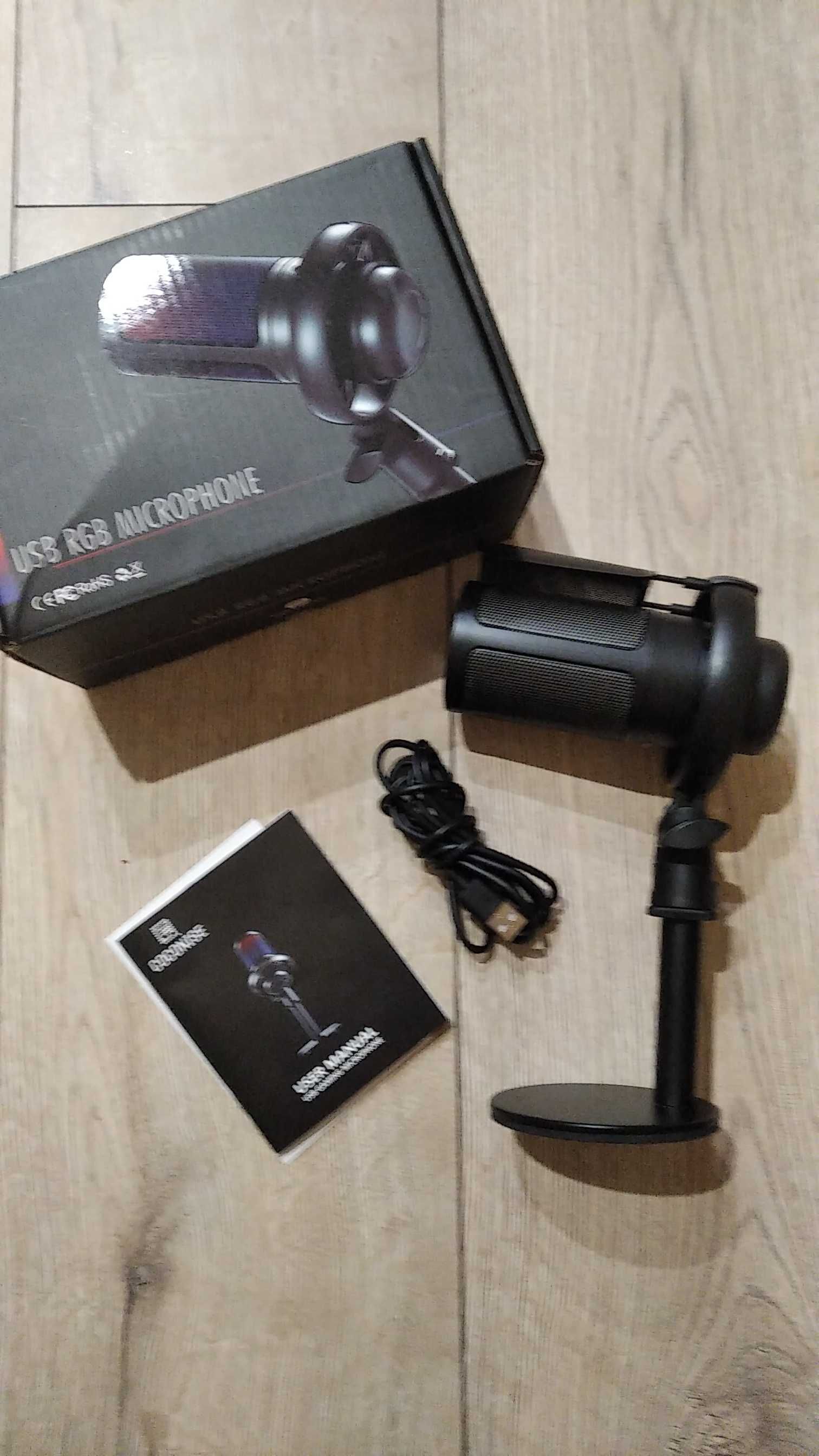 Mikrofon pojemnościowy ME6S RGB USB