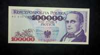 Banknot PRL 100.000 zł UNC  1993  seria AE
