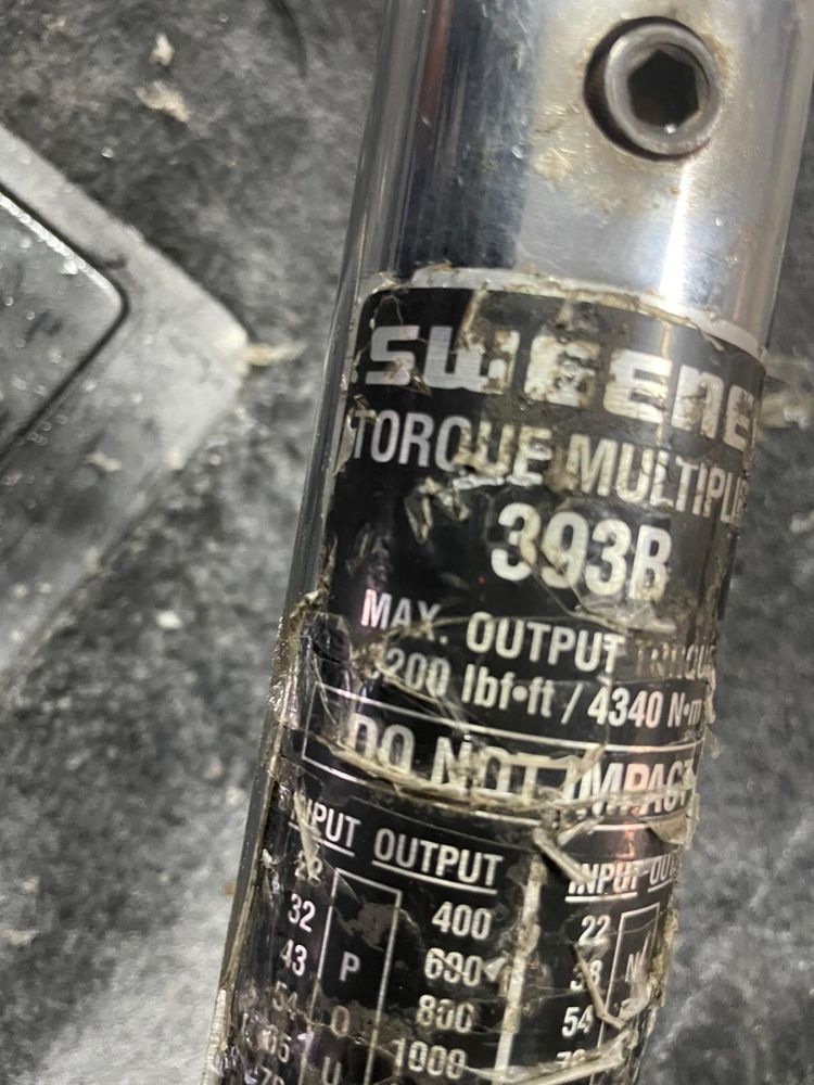 Wzmacniacz Klucz momentu obrotowego Sweeney Torque Multiplier 393B