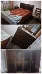 Quarto casal em madeira maciça