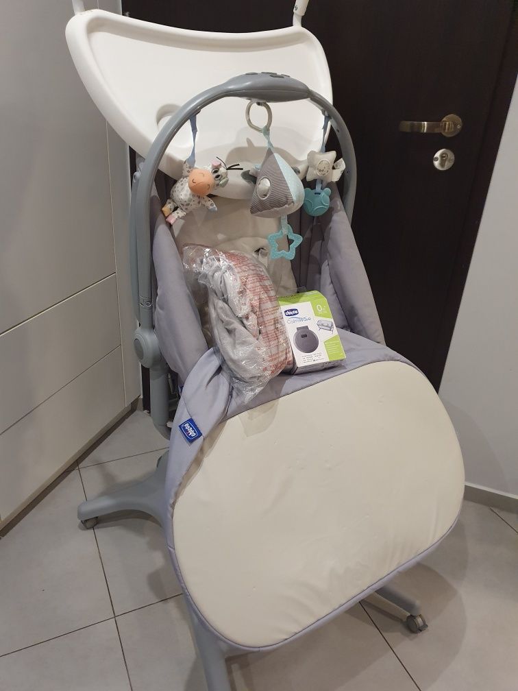 Chicco BABY HUG 4W1 | ŁÓŻECZKO DZIECIĘCE + dodatkowe akcesoria.