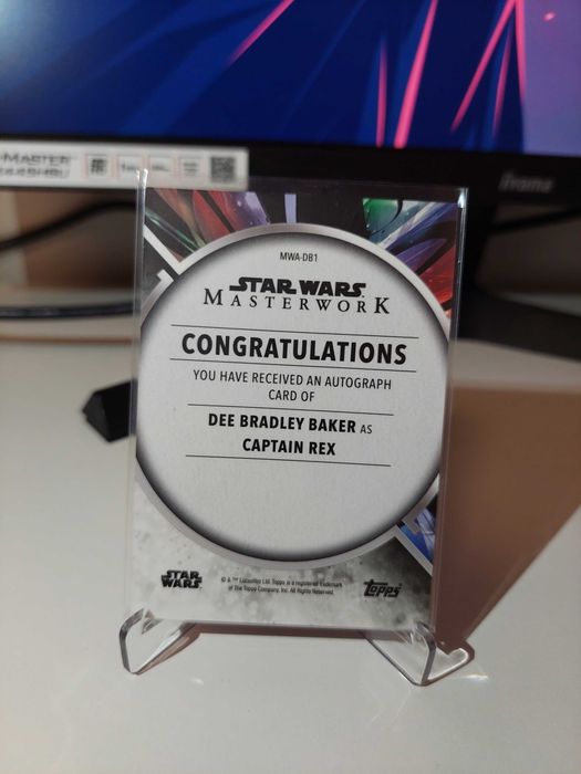 Topps Star Wars Masterwork 2022 Captain Rex Dee Bradley Baker Auto
