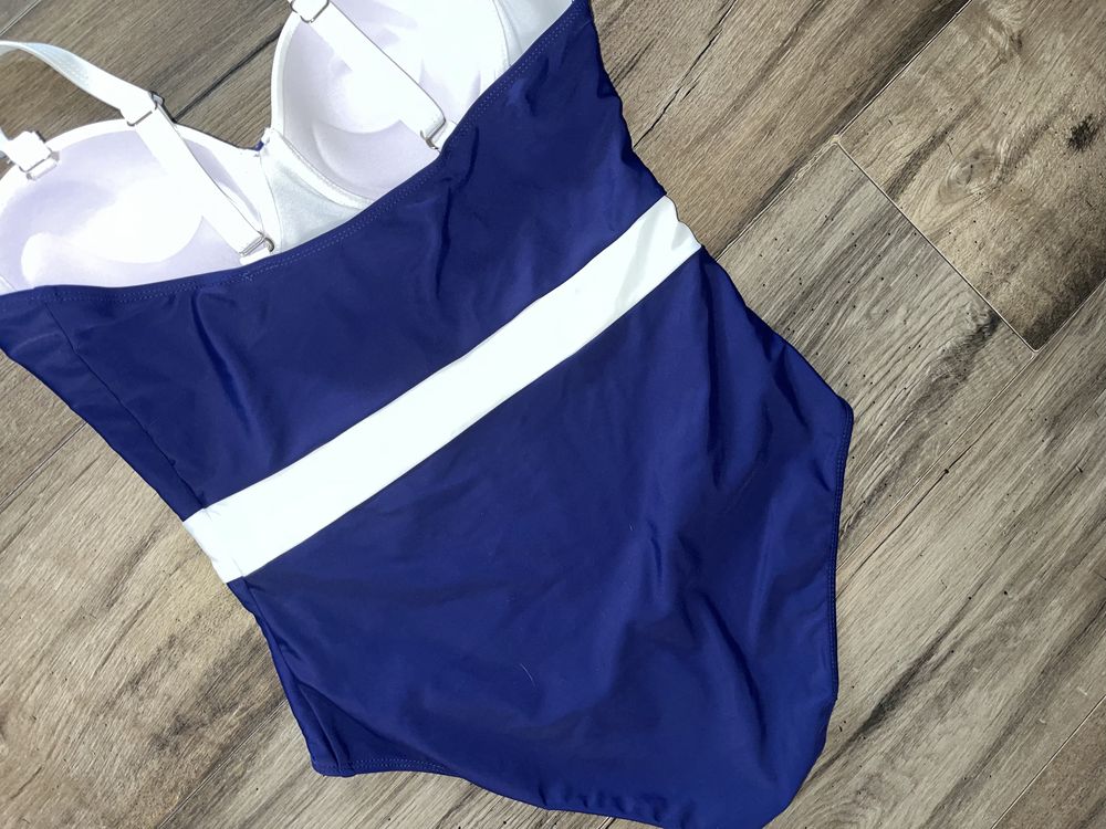 Retro boho nowy strój kąpielowy jednoczęściowy r.40 r.L cudny