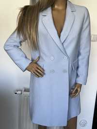 ZARA niebieski jasny płaszcz letni elegancki L 40 na sukienkę