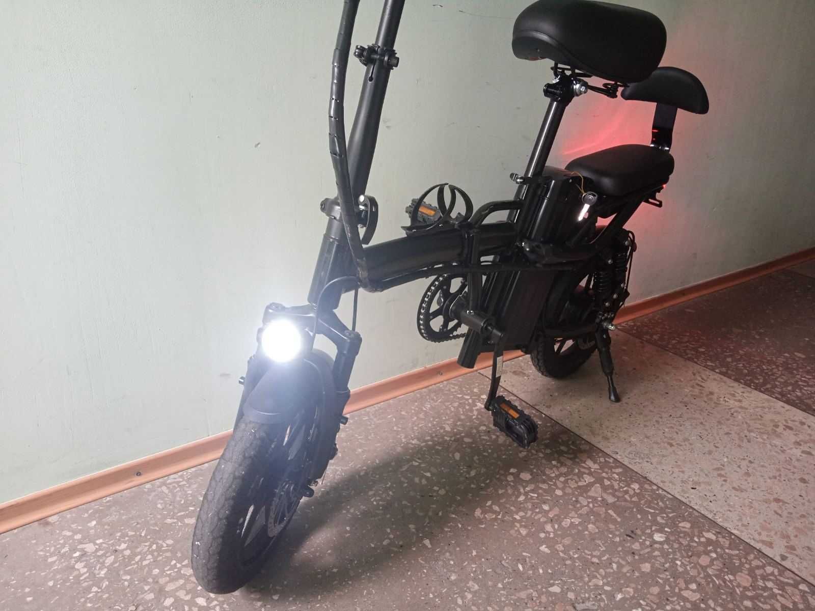 Электровелосипед 48V 500W 15Ah | 21Ah складной с двойной амортизацией