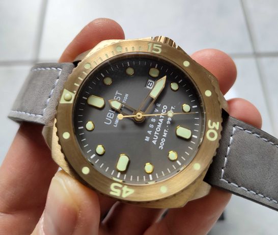 zegarek Ublast Massive Bronze Edycja Limitowana diver NOWY