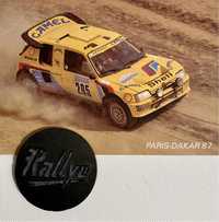 Pamiątki Rajd Rally Cars Paryż Dakar Zanussi autograf emblemat Rallye