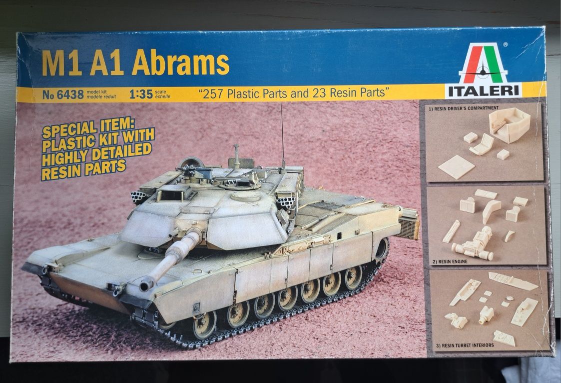 M1 A1 Abrams 1:35 ITALERI No 6438 model tank