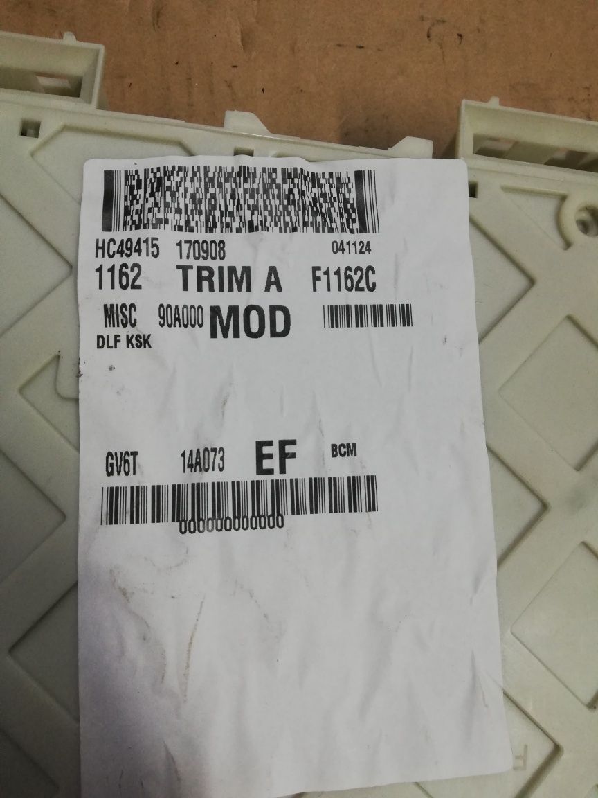 Moduł komfortu BSI BCM GEM GV6T 14A073 EF Ford C-max mk2 II Kuga mk2