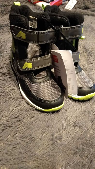 buty zimowe chłopięce 29 nowe czapka marhal